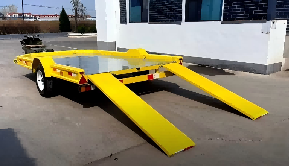 1.5トン単軸フラットベッドトレーラー